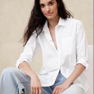 Banana Republic Cotton White Shirt